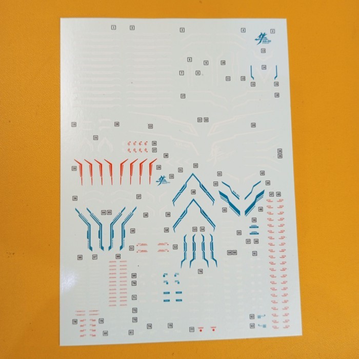 MG 1/100 HUNTING FALCON WATER DECAL SUPERNOVA