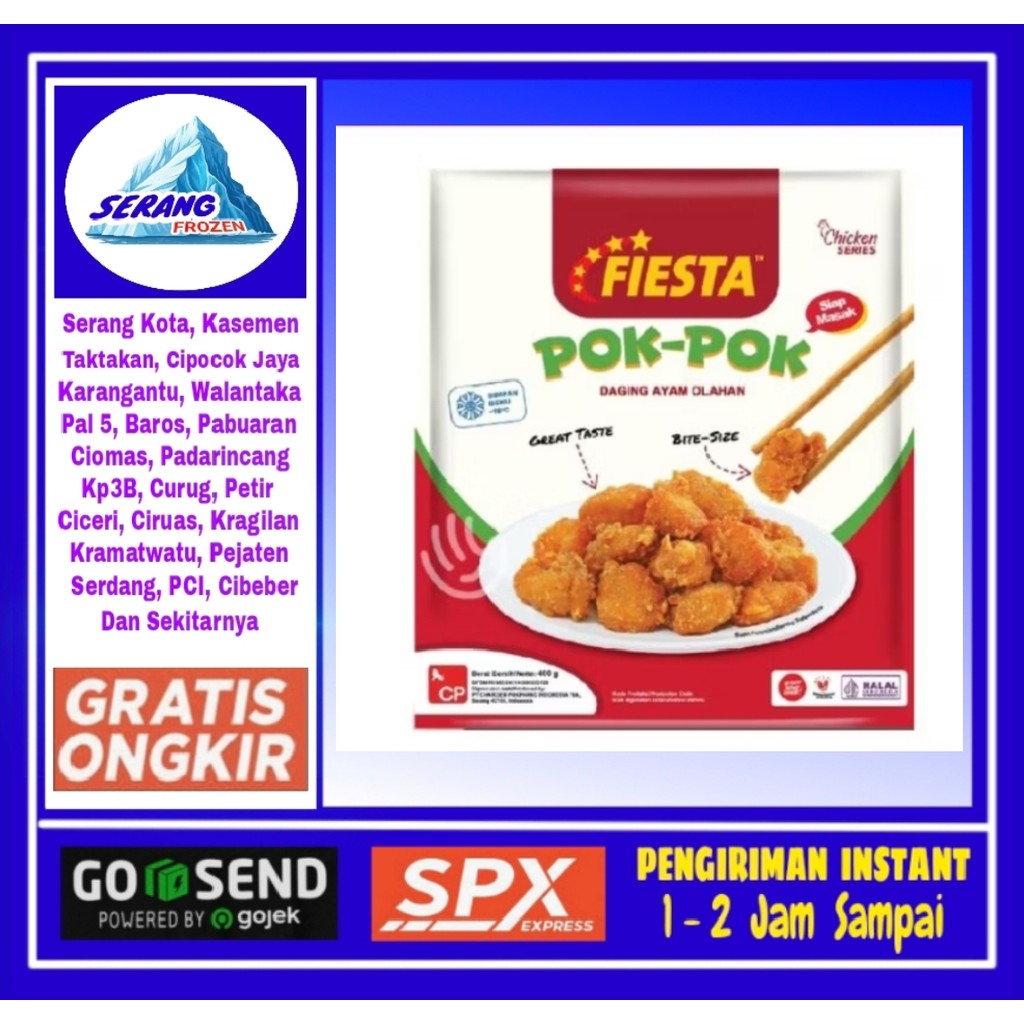 

Fiesta Pok Pok 400gr, Daging Ayam Olahan, Serang Frozen