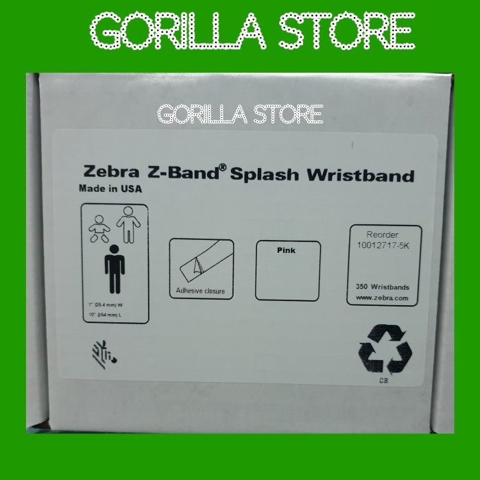 ZEBRA Wristband Cartridge - Gelang Pasien Warna Yellow / Red