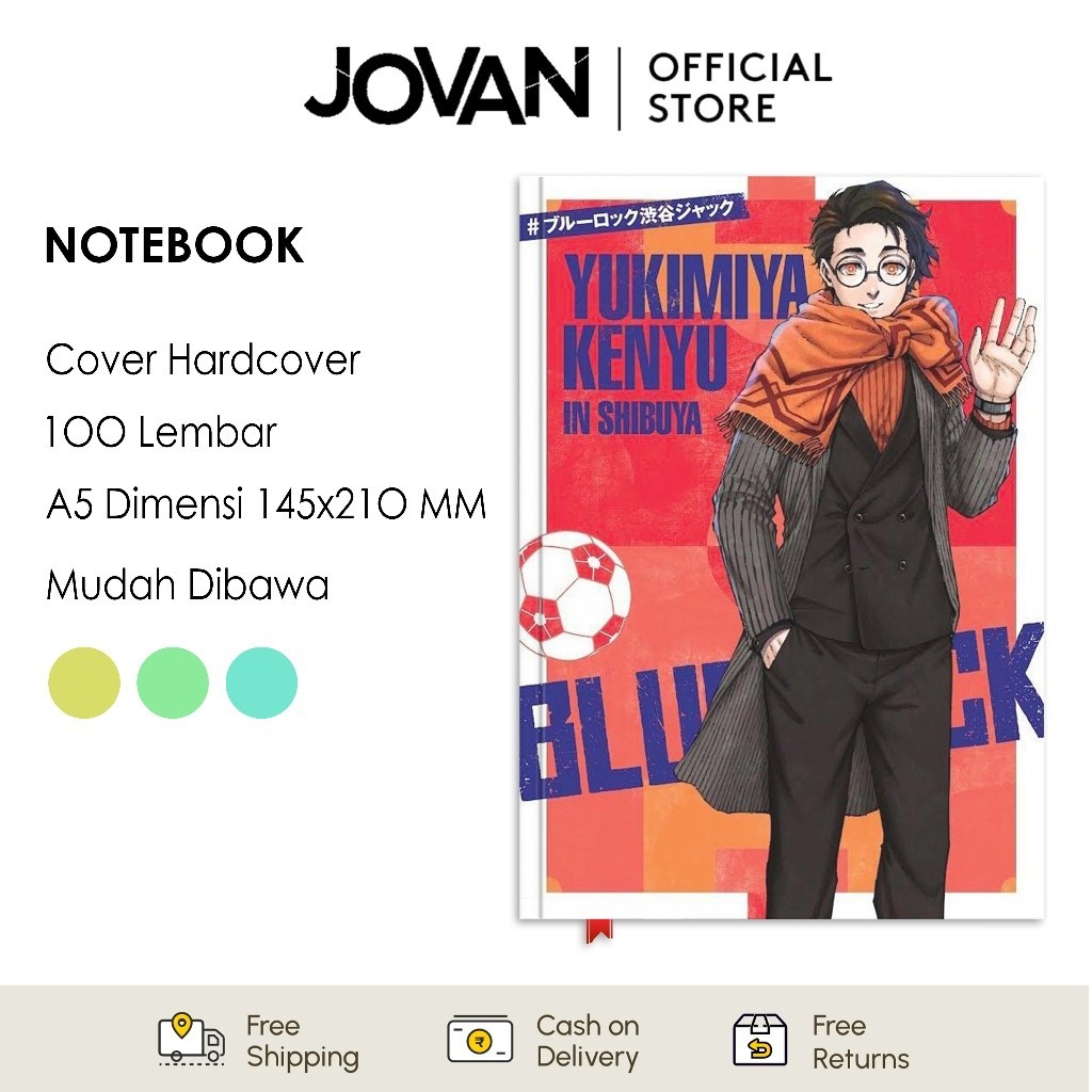 

Notebook Hardcover Custom Blue Lock 12 Buku Tulis Catatan Note Agenda Planner Jurnal Diary Notebook Anime