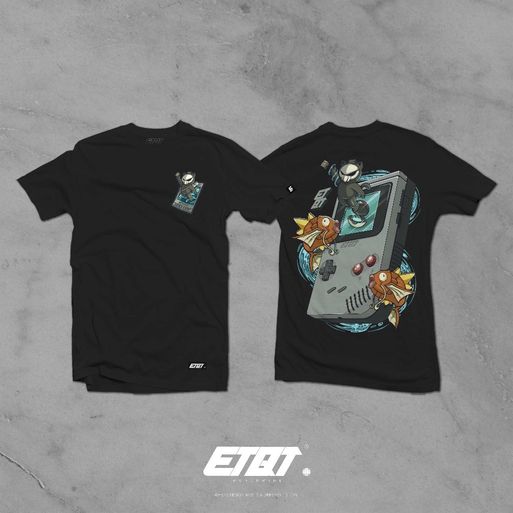 ETQT Anime Oversized Shirt - Unisex - ETQT Brand Shirt - Nekuro - Pokemon