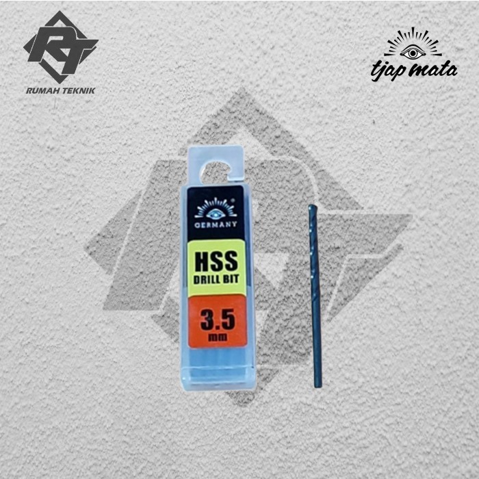 Mata Bor Besi 3,5 mm HSS Tjap Mata