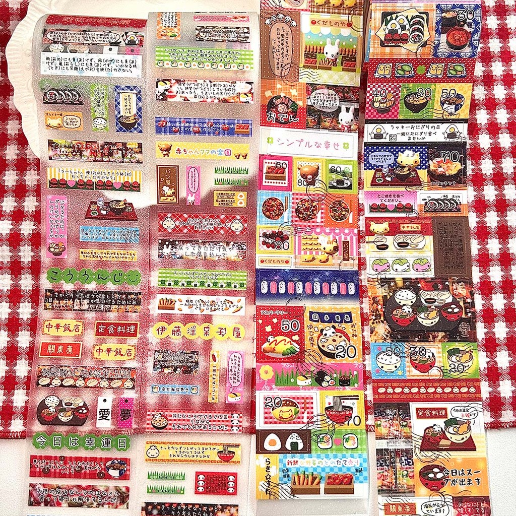 

Kawaii Decal Stickers Japanese Style Stickers Tapes for Scrapbooking Vintage Decal Stickers Diy Arts Crafts Album