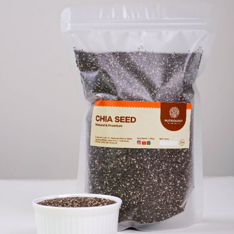 

Black Chia Seed 1KG Natural Premium Alami