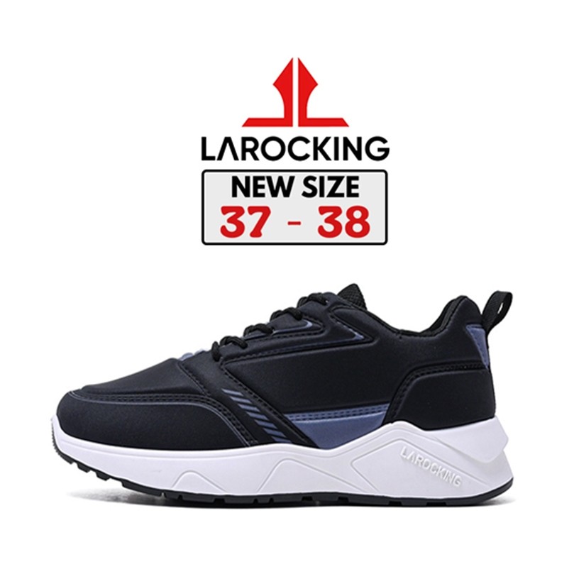 Larocking - Raptor Hitam | Sepatu Sneakers Running Gym Shoes Sport