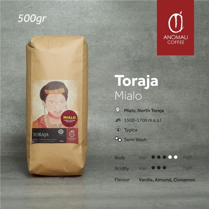

Anomali Coffee Biji Kopi Toraja Mialo 500gr - MEDIUM