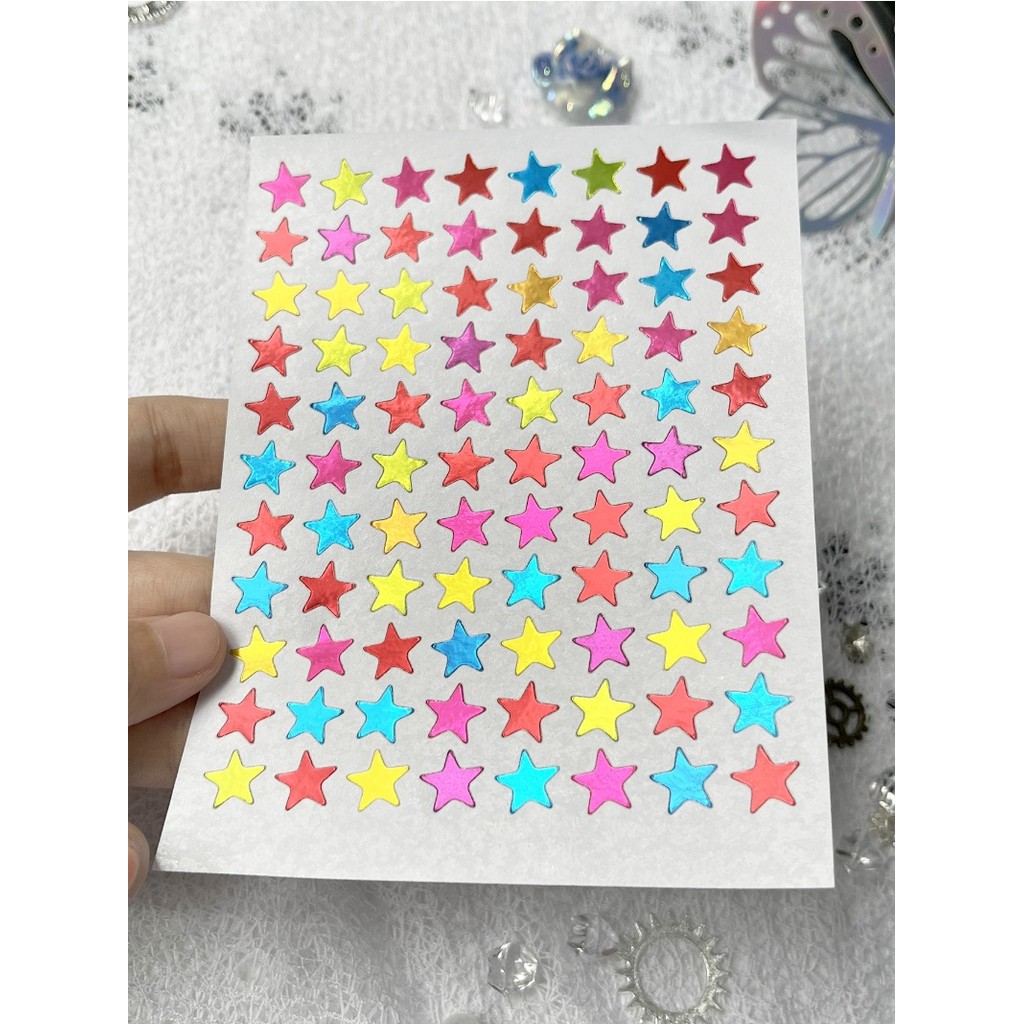 

(1 Pack = 10 Sheets = 880pcs) Classic Toys Sticker Face Self-Adhesive Paper Label For School Teacher Rewards Kids Back To School