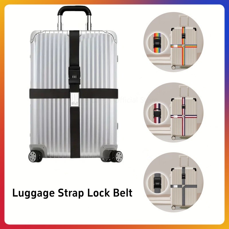 Luggage Strap Lock Belt / Pengikat Silang Koper / Luggage Strap Belt koper / Tali Pengikat koper pen