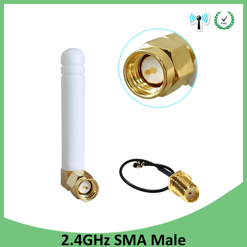 eoth 2.4Ghz antenna wifi 3dbi SMA male 2.4G antena IOT wifi antenne aerial  RP-SMA 21cm customizable