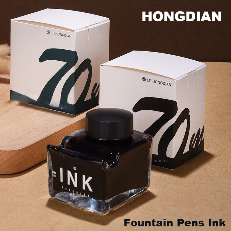 

HONGDIAN 70ml Fountain Pens Ink Appearance of pen holder Glass Bottled Writing Calligraphy ink Office School Supplies Stationery