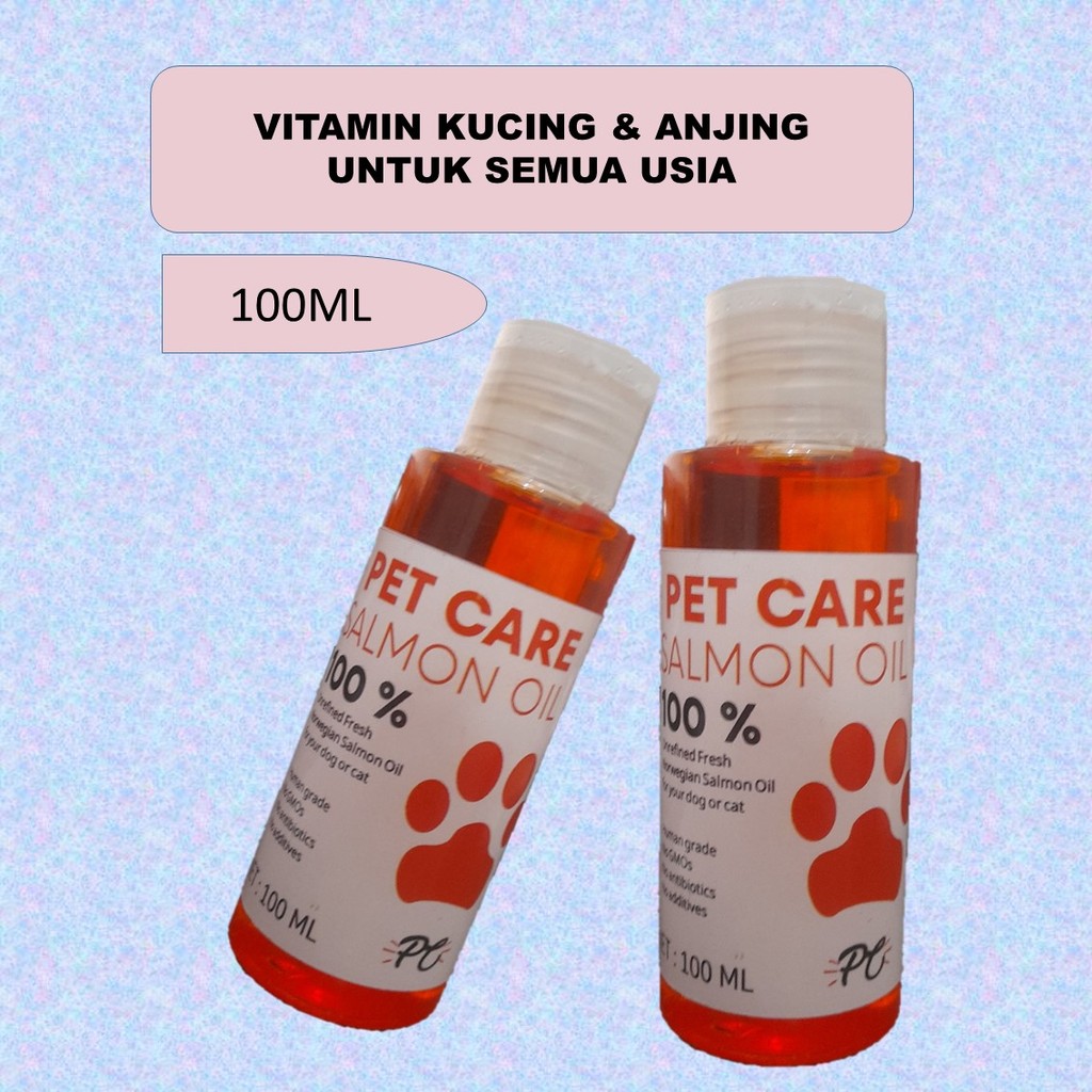 Salmon Oil Anjing & Kucing / Minyak Ikan Salmon untuk Anjing & Kucing / Vitamin Bulu Kucing & Anjing