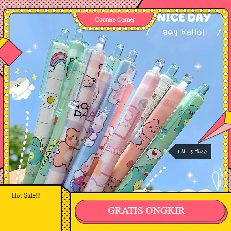 

【CORNER1】PROMO!! Pulpen Motif Kartun 0.5mm Bolpoin Karakter Pena Lucu