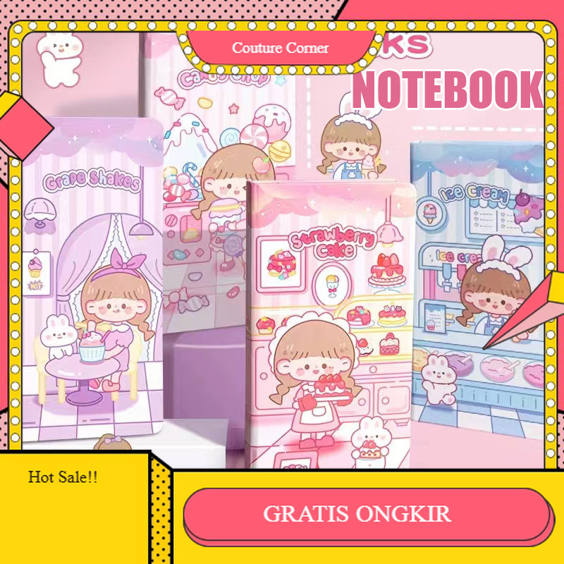 

【CORNER1】PROMO!! Weeks Notebook Buku Jurnal Hardcase Buku Tulis Lucu 96 Lembar