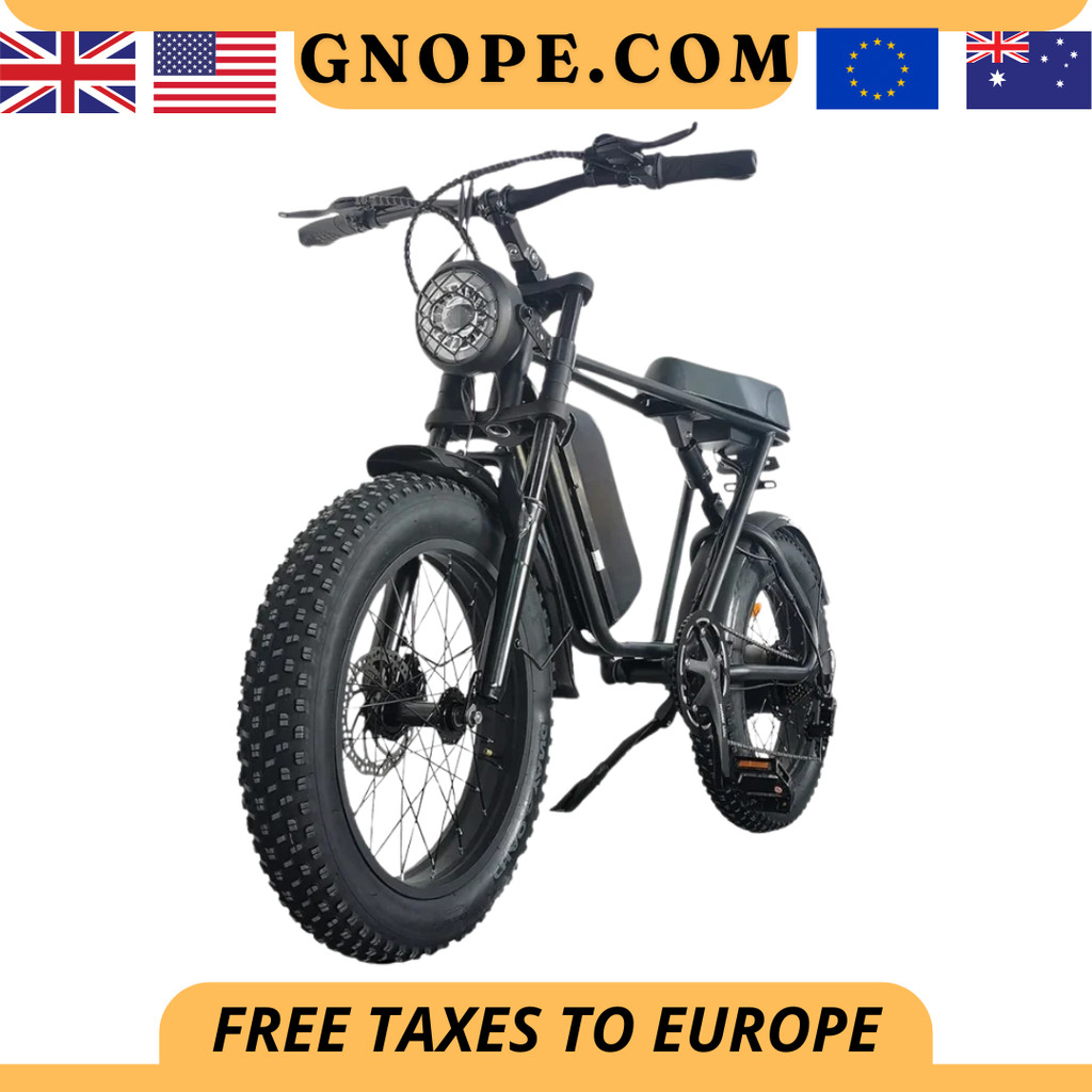 C91 1000W Electric Bike 48V 17.5Ah 20*4.0 Fat Tire 50km/h Mountain Beach Moped EBike Aluminum Alloy 