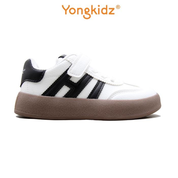 "HST.H" - TERLARIS [ ORIGINAL ] YONGKIDZ SNEAKERS OL-JSR2230-24 KIDS Anak Fashion Sepatu - HITAM, 31