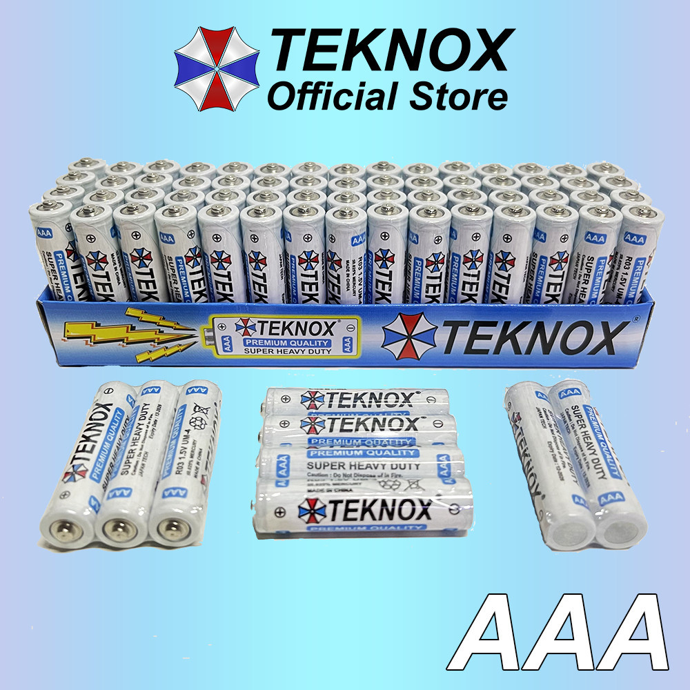 (120 pcs) TEKNOX Baterai Terbaik AA AAA / Besar Kecil / A2 A3 - Premium RC Remote Batre Mainan Anak