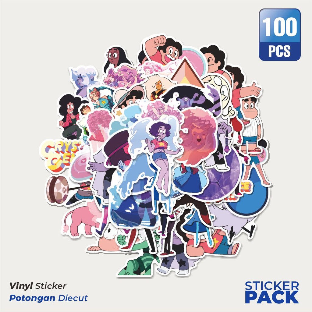 

Stiker Vinyl Stiker Kartun Steven Universe Char Mix 3 Waterproof Aesthetic- Untuk Laptop, Motor, dan Helm - Paper Stationery Pack