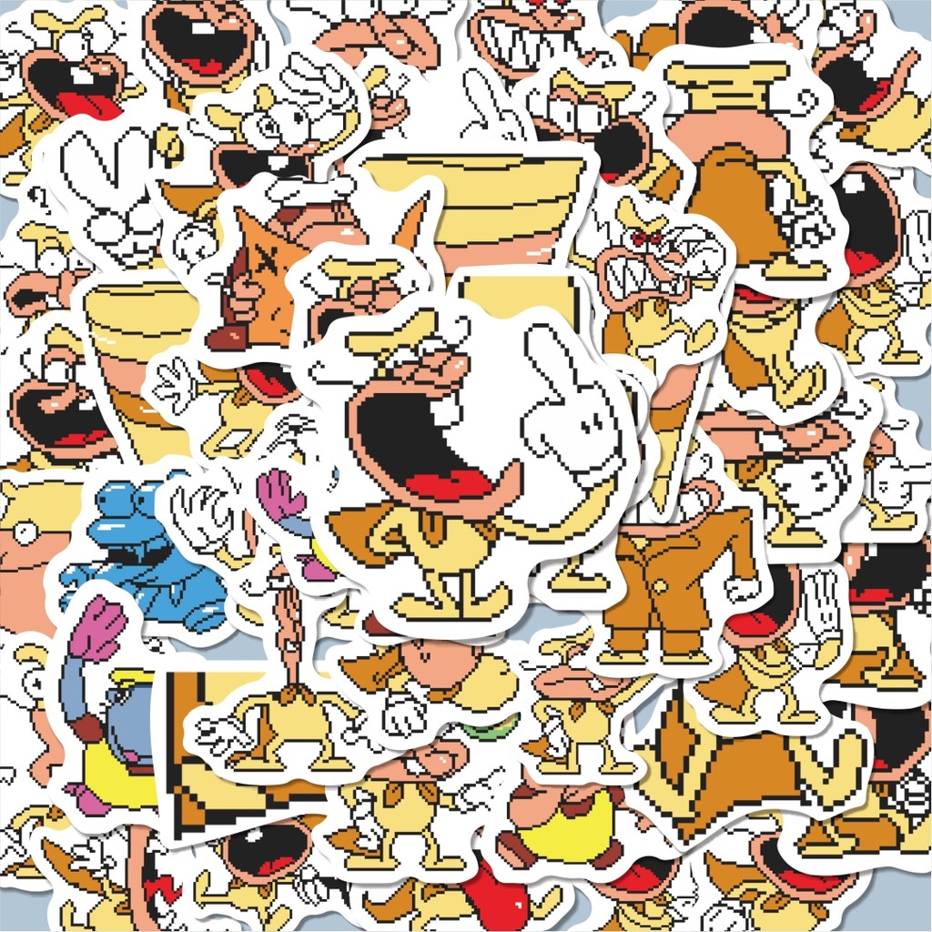 

100PCS Lucu Stiker Pizza Tower V7 Stiker Aesthetic Stiker Anti Air Stikers Berperekat Waterproof sticker decal buat Motor Helm Buku Journal Koper Casing HP Laptop Botol Minum Hadiah anak