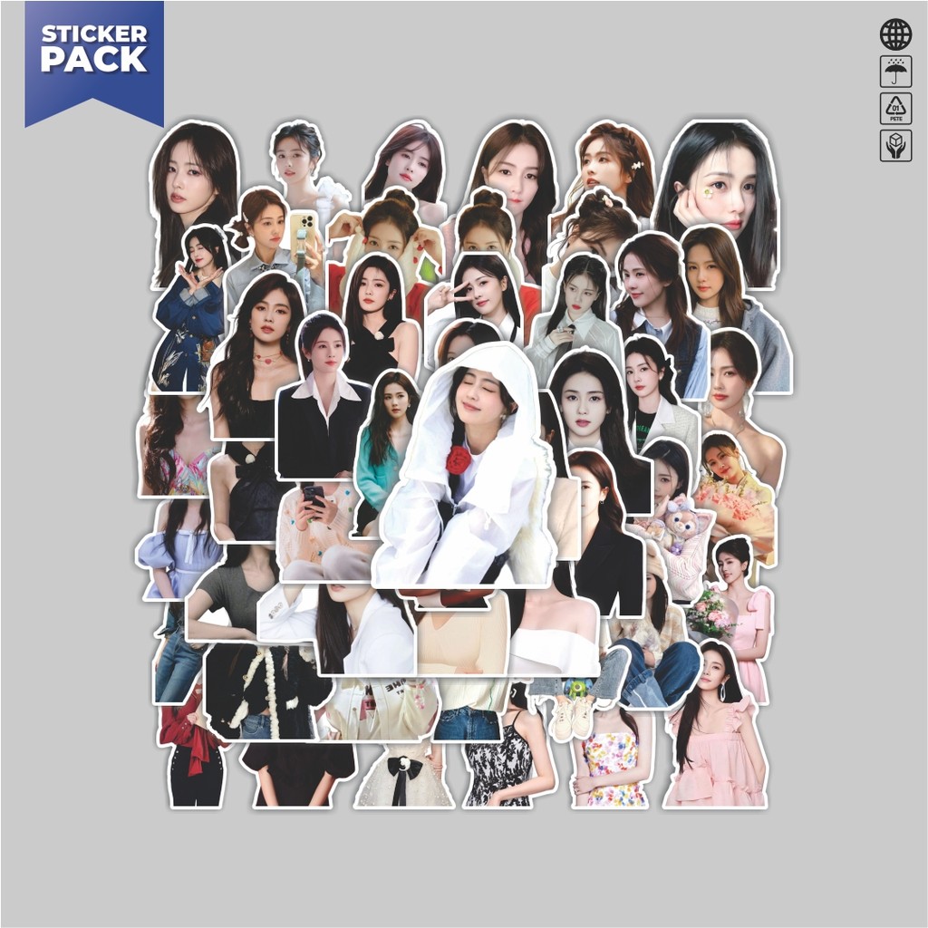 

[100PCS]Stiker Pack Stiker Bai Lu Aesthetic Vinyl Anti Air Dekorasi Sticker Laptop Buku Journal Koper Helm Casing HP Gitar Helm Skateboard