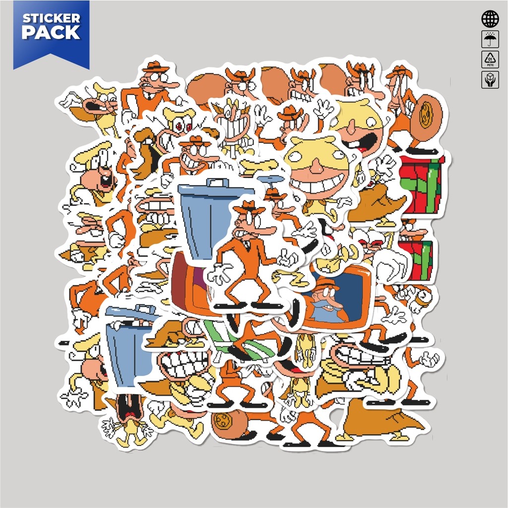 

[100PCS]Stiker Pack Stiker Pizza Tower V26 Aesthetic Vinyl Anti Air Dekorasi Sticker Laptop Buku Journal Koper Helm Casing HP Gitar Helm Skateboard