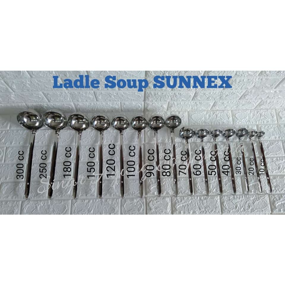 Sendok Soup Ladle Sunnex Stainless Steel Panjang