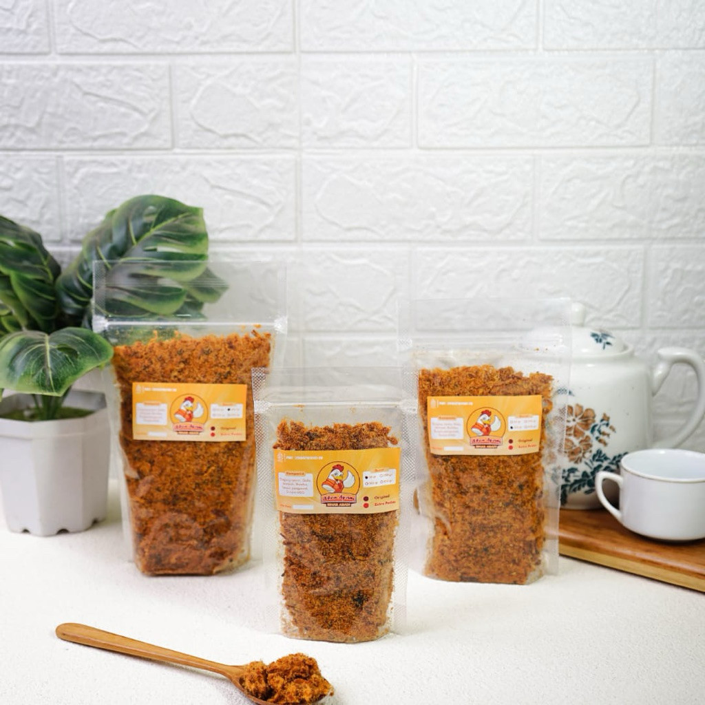 

sale[ABON ASLI JOGJA AYAM 250,100,50GR] ORIGINAL & EKSTRA PEDAS ENAK MANIS GURIHterlaris