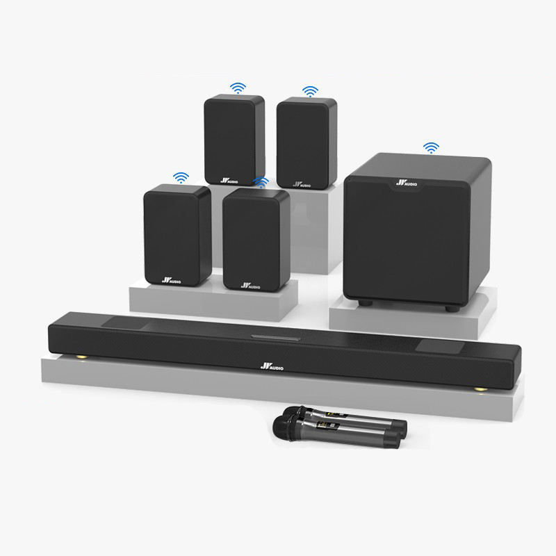 7.1 Speaker System Home Theater Surround 35" Home Audio TV Sound Bar With Subwoofer, Wireless Surrou