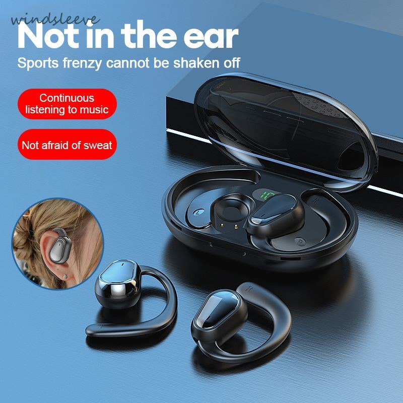5.3 OWS Wireless Earphones D88 Bluetooth Headset Bluetooth HiFi Stereo Earbuds Air Conduction Sport 