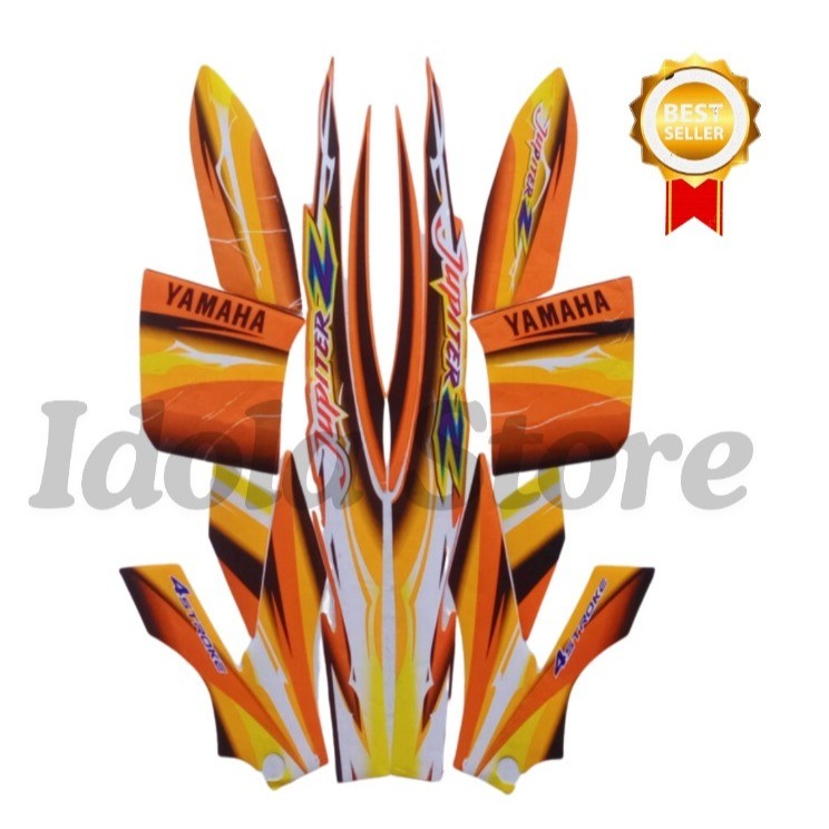 Stiker Striping Standar Yamaha Jupiter Z 2004 Kuning Merah List Stiker Standar Jupiter Z 2004