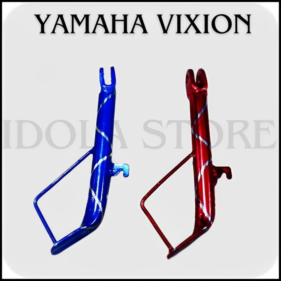 Standar Samping Variasi Vixion Old New CNC Biru Merah Cagak Samping Vixion Old