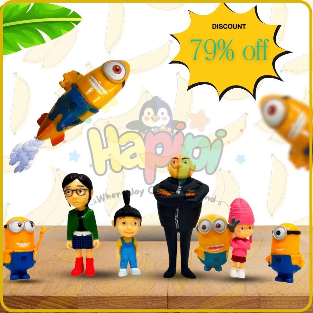Despicable Me Minion Set Action Figure Hadiah Mainan Happy Meal MCD  Despicable me Minions Termurah