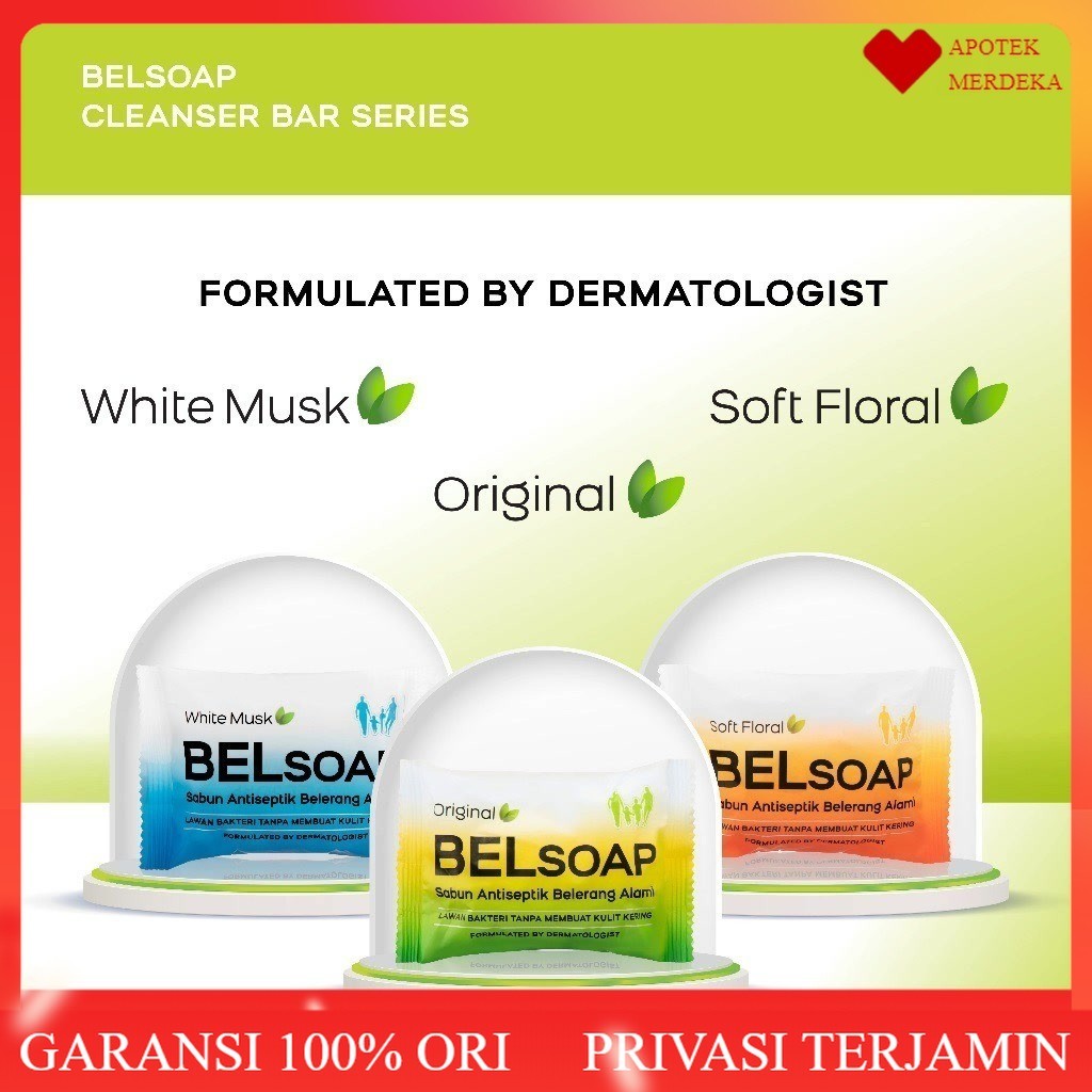 Belsoap - Original, Belsoap White Musk, Belsoap Soft Floral 65gr