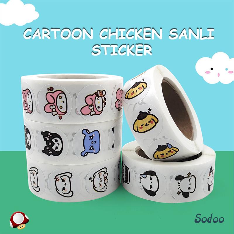 

Stiker Kartun Sanrio Stiker Gulung Lucu Stiker Penyegelan Kreatif yang Indah-SO