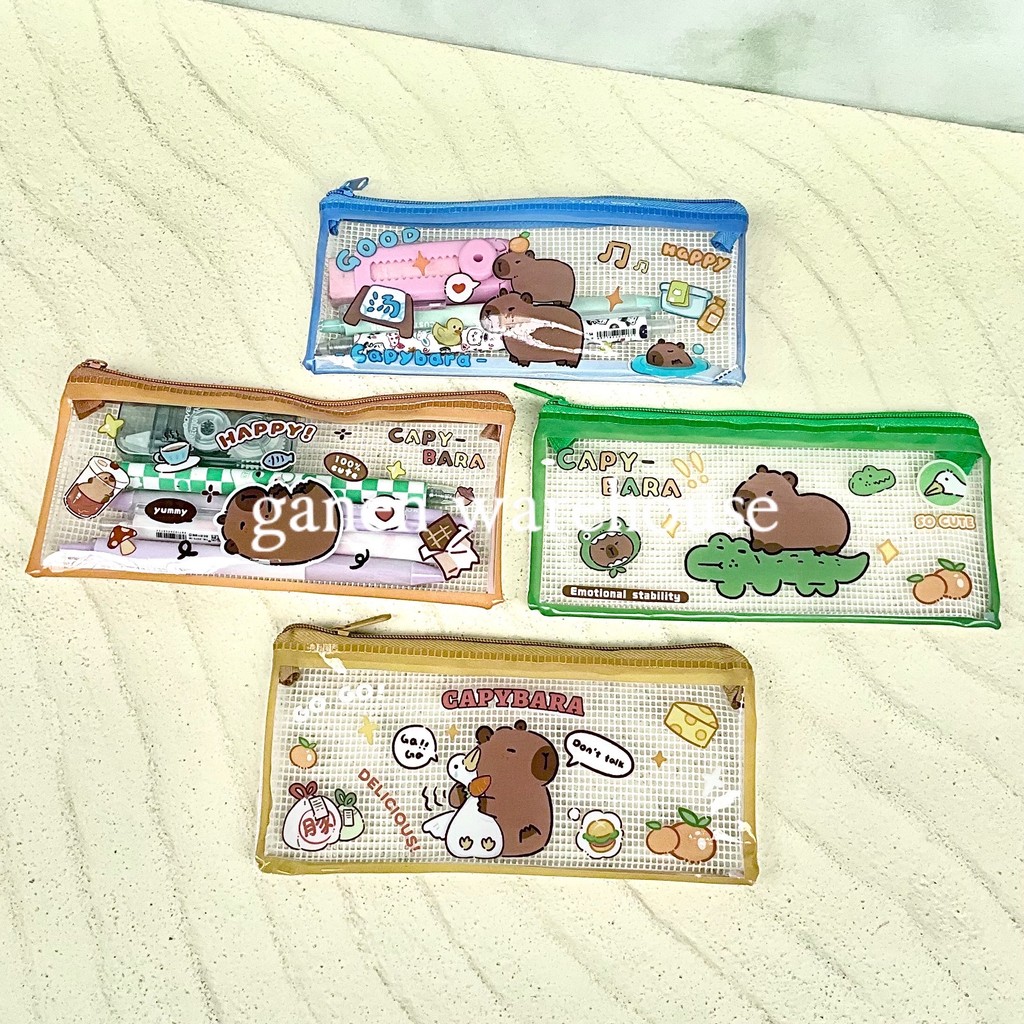 

[GW] Mini Pencil Case Capybara Pouch Serbaguna Tempat Pensil