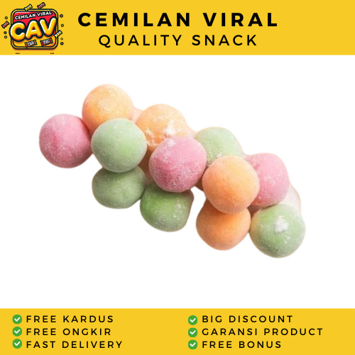 

CAV KUE GABUS BULAT MANIS WARNA 1Kg Ladu Bulat Manis Warna Ladu Arcon Kue Telur Gabus Manis