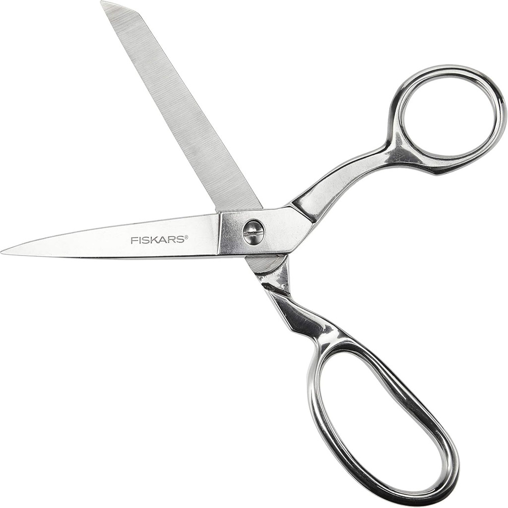 

Forged Scissors - 8" Stainless Steel - Paper and Fabric Scissors for Office, Arts, and Crafts - Silver