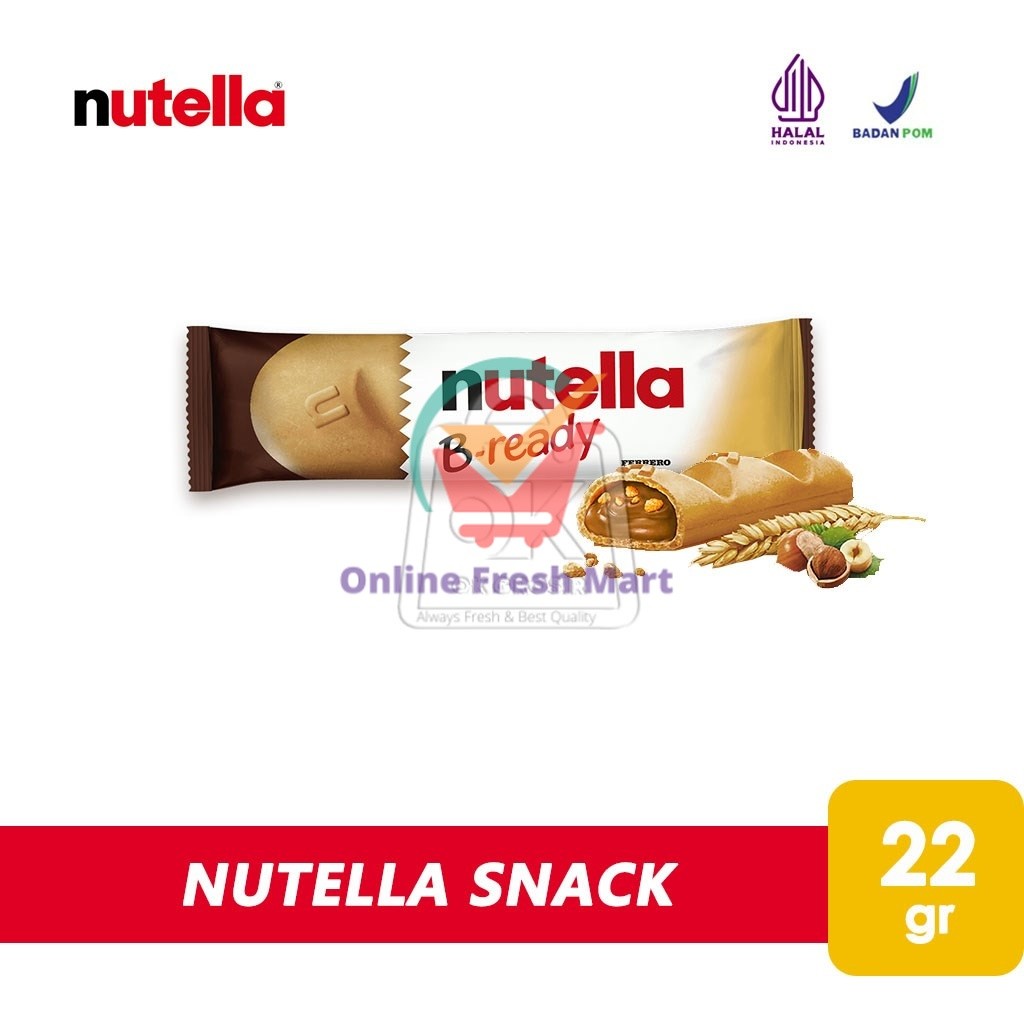 

Biskuit Nutella B-Ready Wafer Coklat Hazelnut (1 pcs 22g) - Online Fresh Mart Denpasar