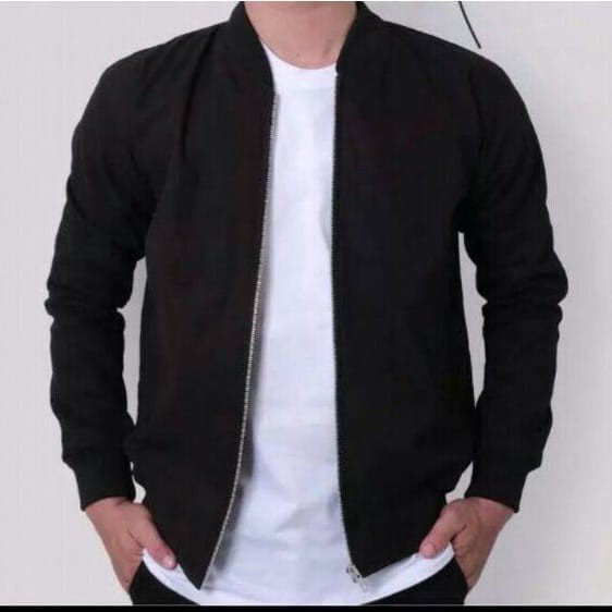 Jaket bomber kanvas premium - Jaket bomber pria - Bomber pria kanvas