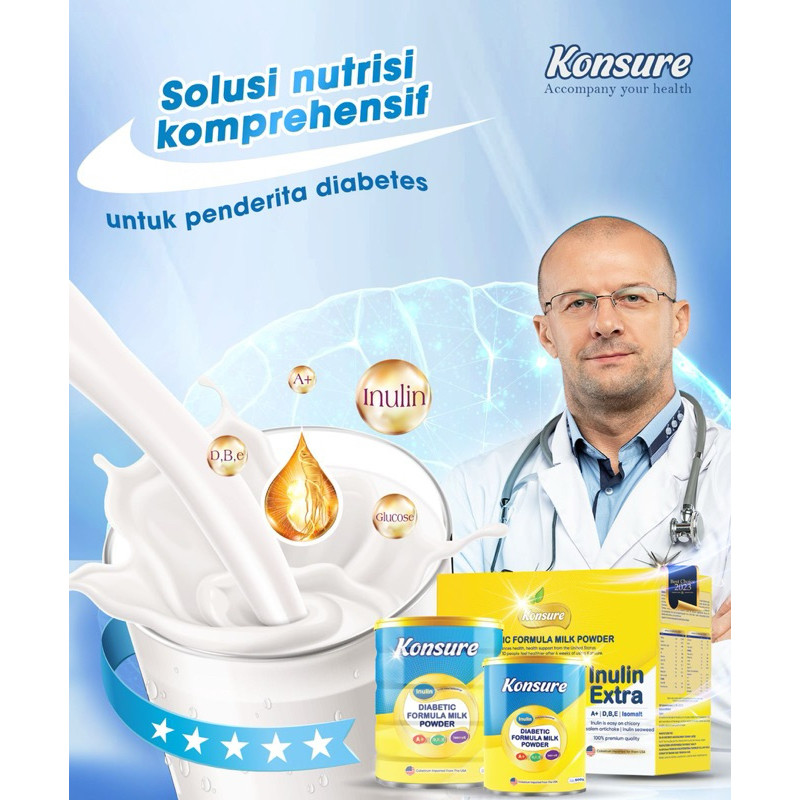 

PAKET 2 KALENG SUSU KONSURE UNTUK PENDERITA DIABETES ISI 500 GR ,SUSU KONSURE IMPORT USA