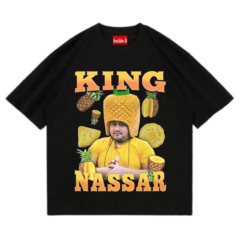 Kaos NASSAR KING OF DANDUT TOP COLLECTION OPPA KIYOWO baju hitam | KAOS BAJU KING NASSAR NANAS T-SHI