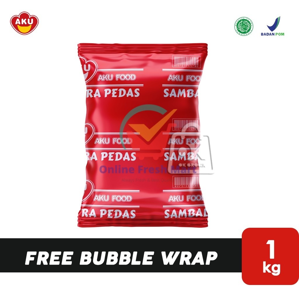 

AKU Sambal Extra Pedas/ Saus Sambal Pouch (1kg) - Online Fresh Mart Denpasar