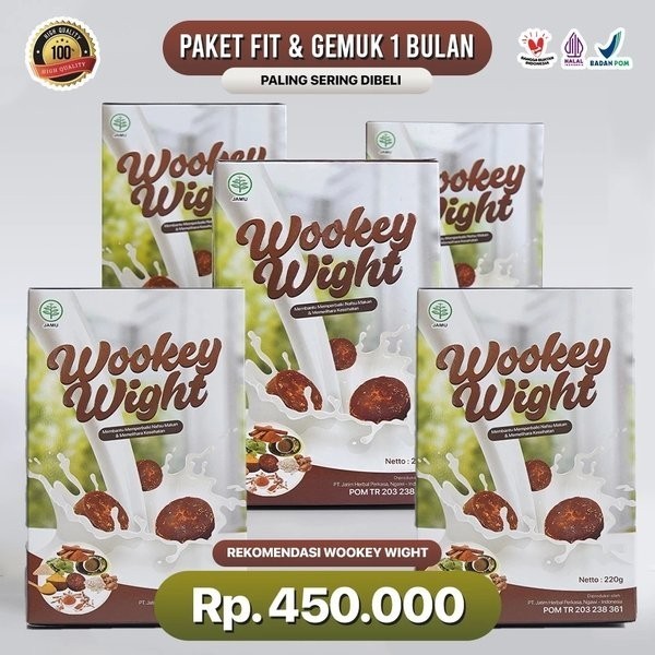 

Paket 5 Box Wookey Weight-Original Susu Penggemuk Badan & Penamabah Nafsu Makan Paket Sehat