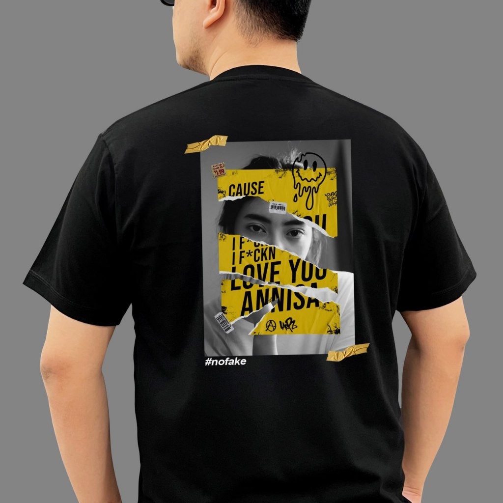 Kaos FCKN Love Streetwear Custom Foto