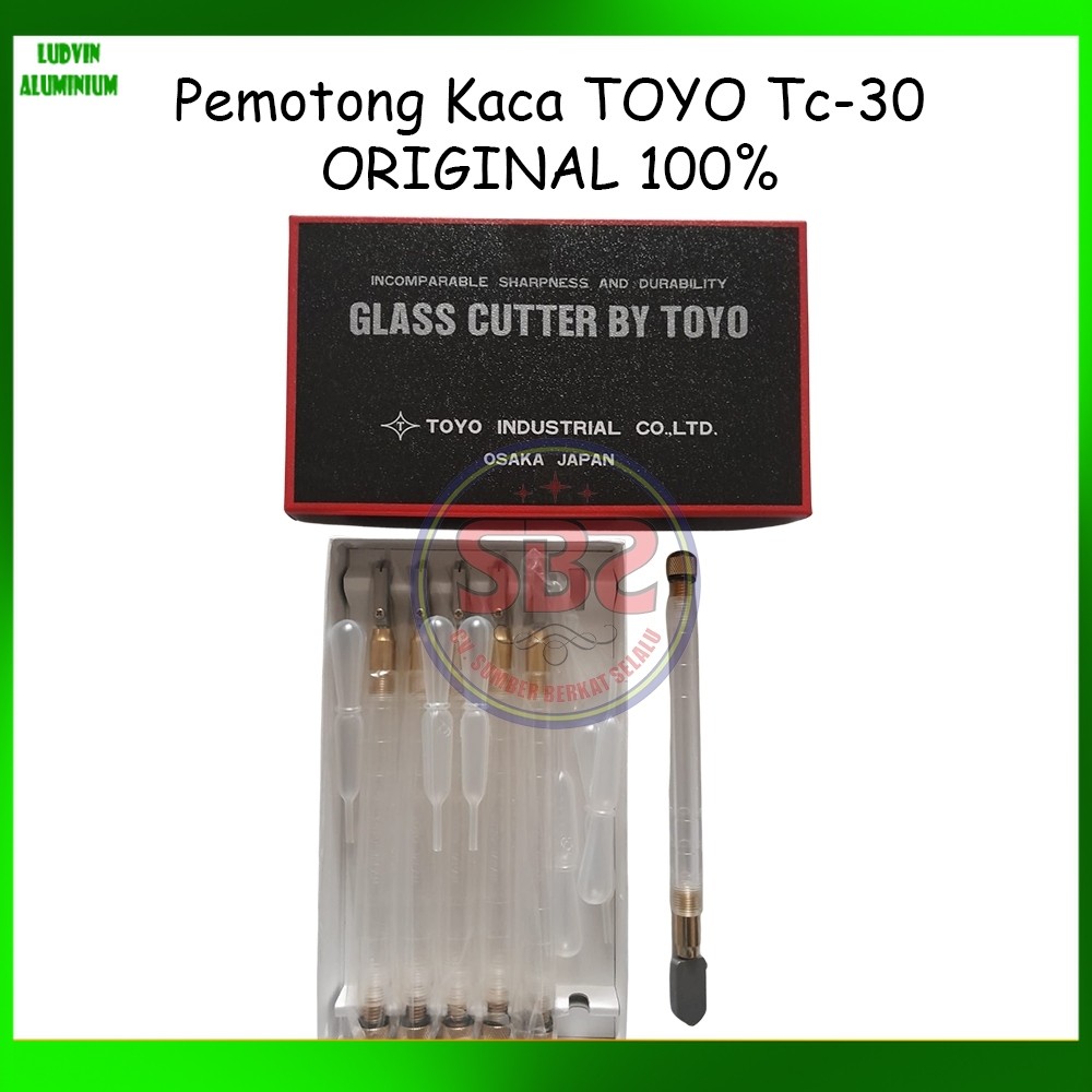 TOYO Pemotong Kaca Toyo TC 30 Asli Alat Pemotong Kaca Original Toyo TC30 Glass Cutter Pisau Kaca