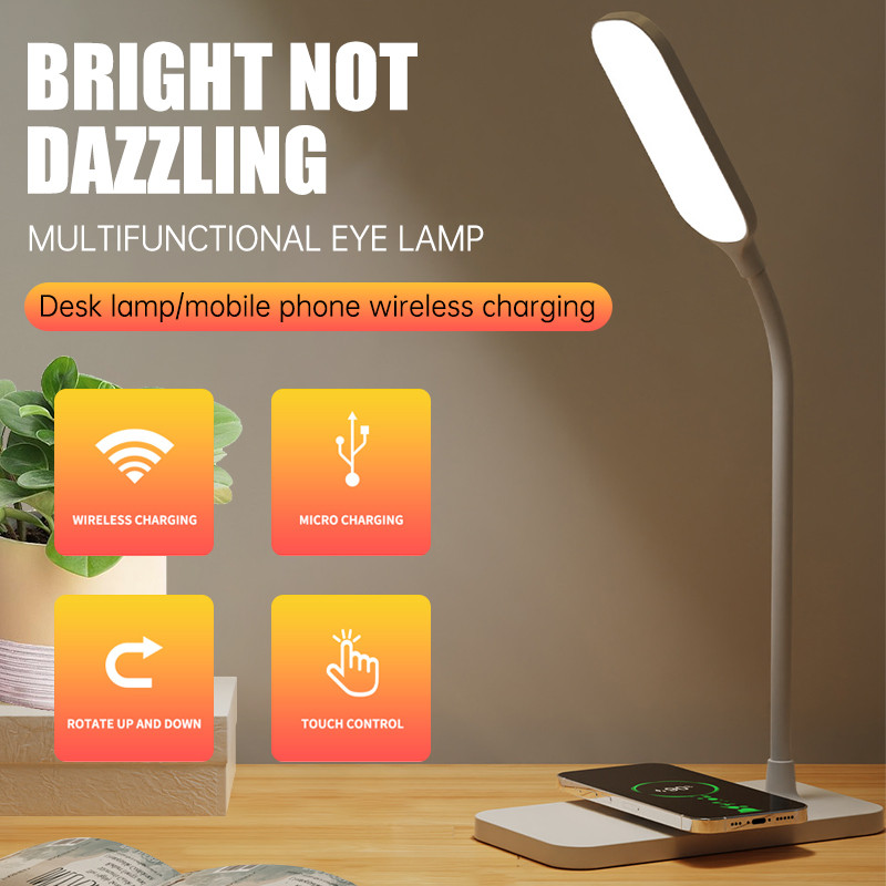 Lampu Meja Kecil Led Tanpa Kabel Untuk Rumah Kantor Lampu Baca Kontrol Led Lampu Meja Dapat Diredupk