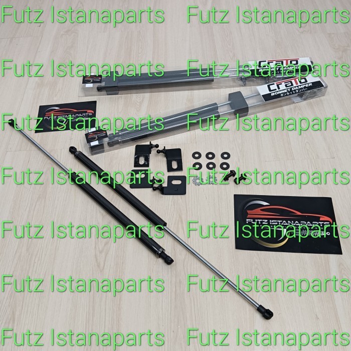 Shock  Kap Mesin Hood Damper Merk CRATO CARBON FORTUNER VRZ SRZ 2016-ON Original 100%