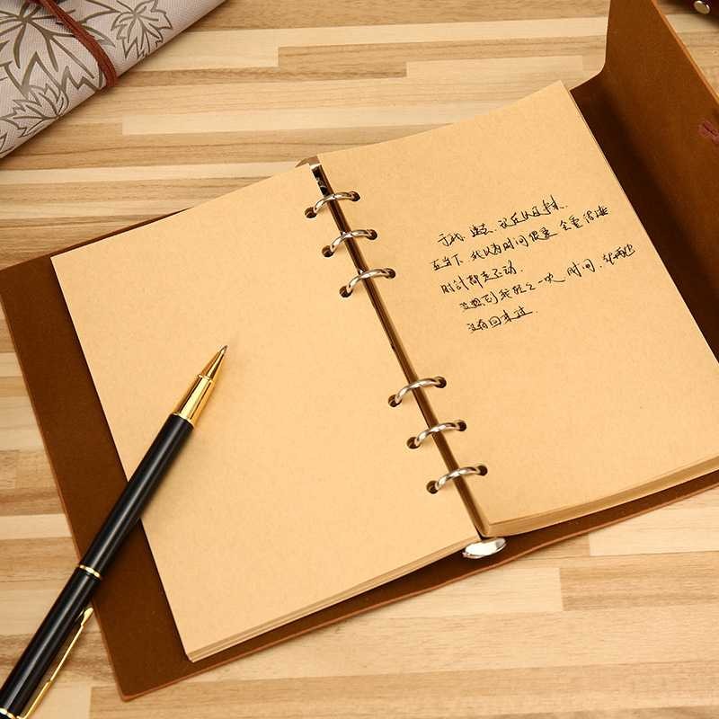 

LATHIFSHP Toddi AIMEE Buku Catatan Binder Notebook Cover Kulit Vintage Maple - AM-16