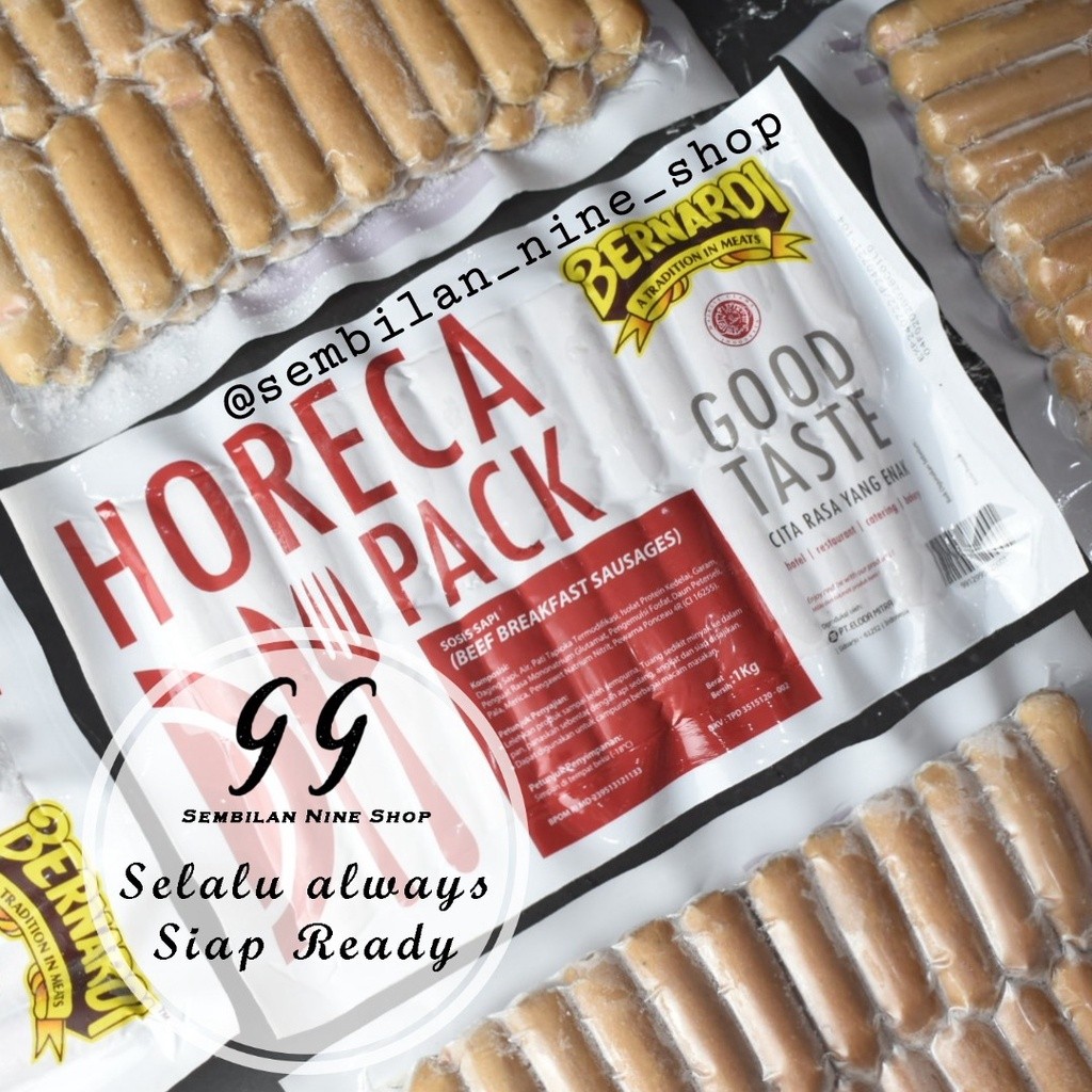 

BERNARDI SOSIS Sapi PREMIUM Horeca Pack 1 KG Beef Breakfast Sausages