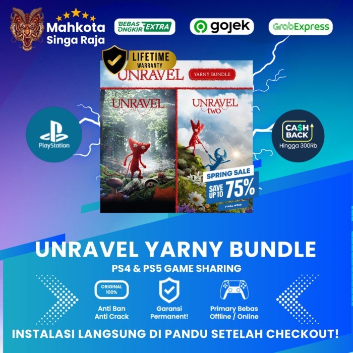 Unravel 1 & 2, Unravel Yarny Bundle - PS4 - PS5 - Digital Game Sharing