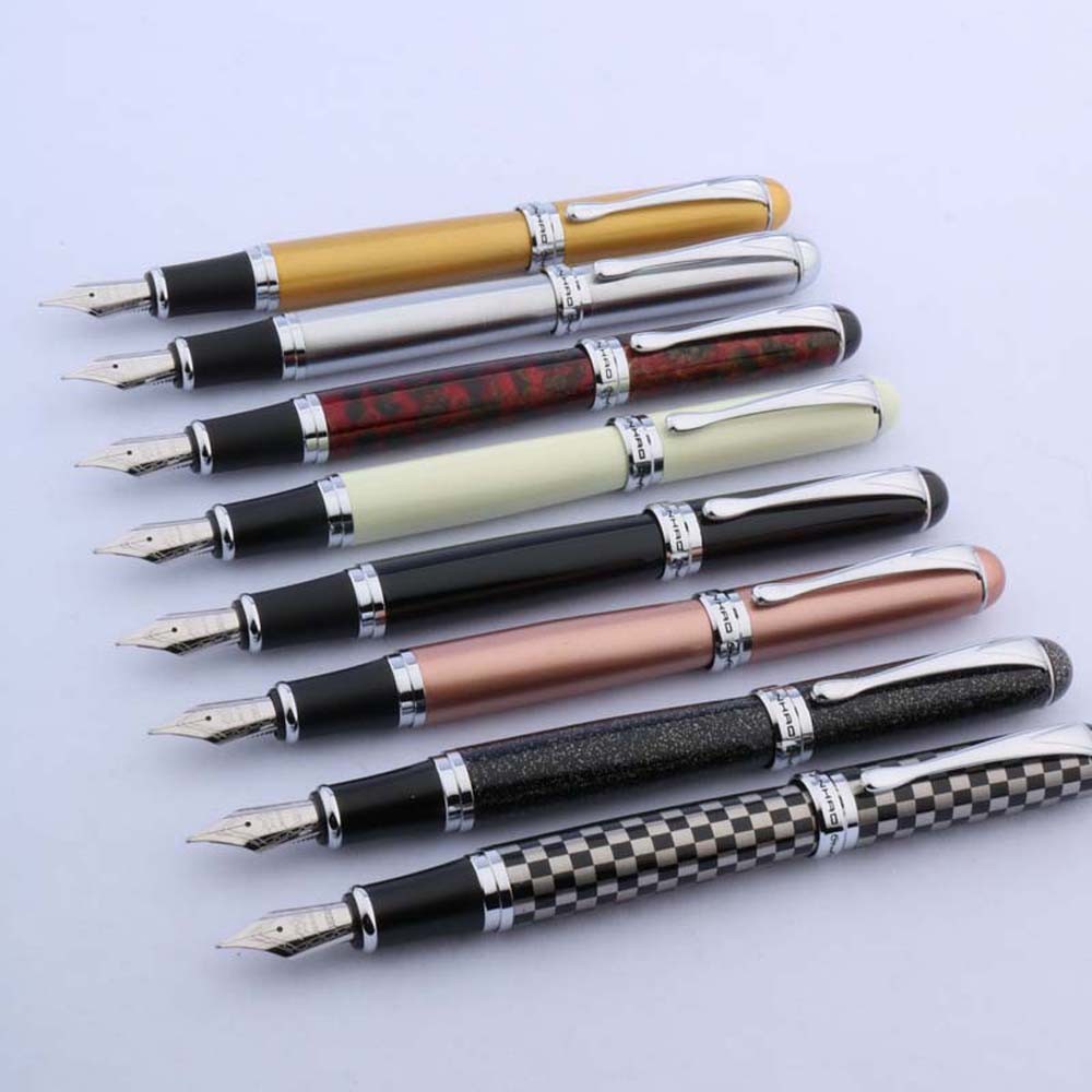 

METAL Jinhao X750 Fountain Pen hot color Chessboard GIFT Medium Nib Stationery Office school supplies